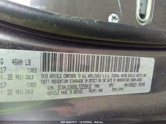 Jeep Compass Latitude W/sun/safety Pkg 2020 3C4NJDBB8LT222012 Image 9