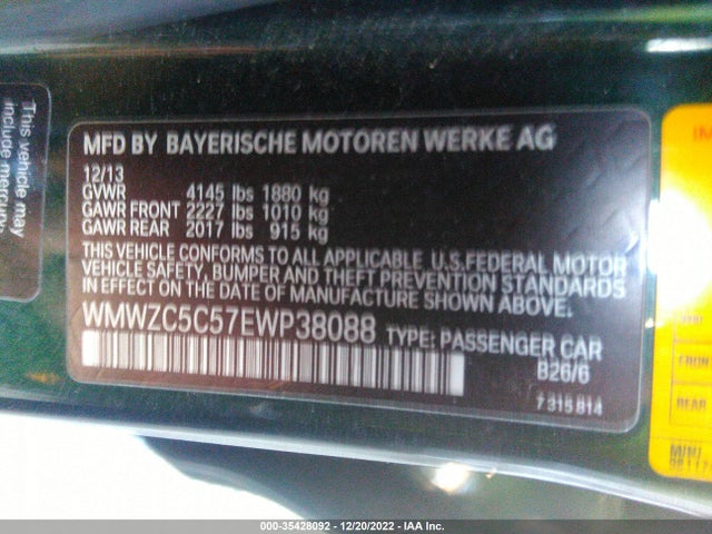 Mini COOPER COUNTRYMAN 2014 WMWZC5C57EWP38088 Image 9