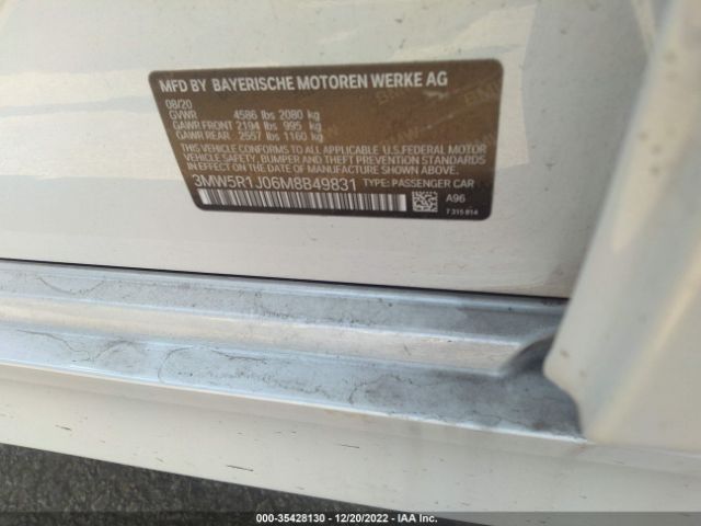 3MW5R1J06M8B49831 BMW 330I