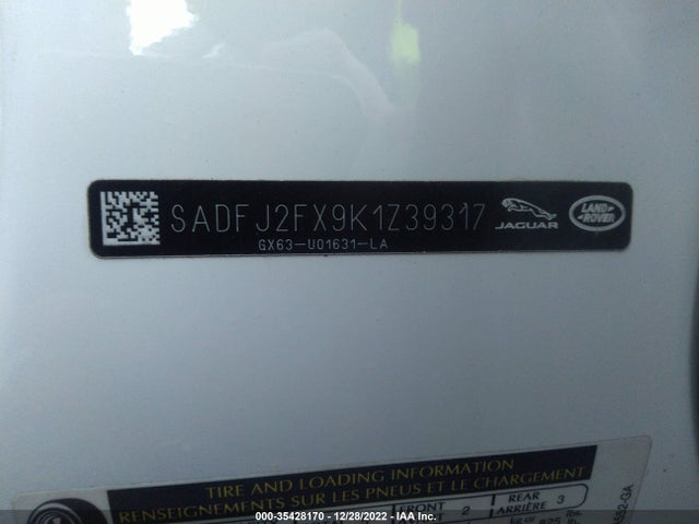 2019 Jaguar E-PACE, VIN: SADFJ2FX9K1Z39317
