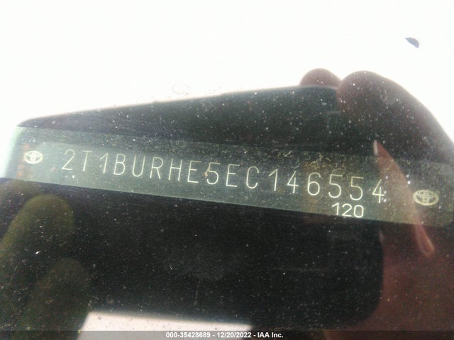 Toyota Corolla L/le/s/s Plus/le Plus 2014 2T1BURHE5EC146554 Image 9