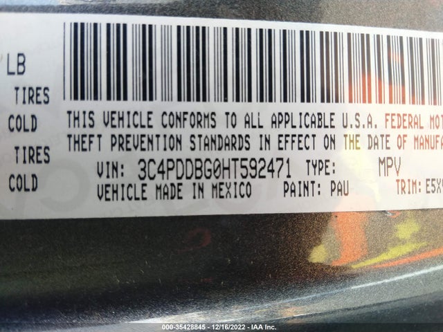 Dodge Journey Sxt 2017 3C4PDDBG0HT592471 Image 9