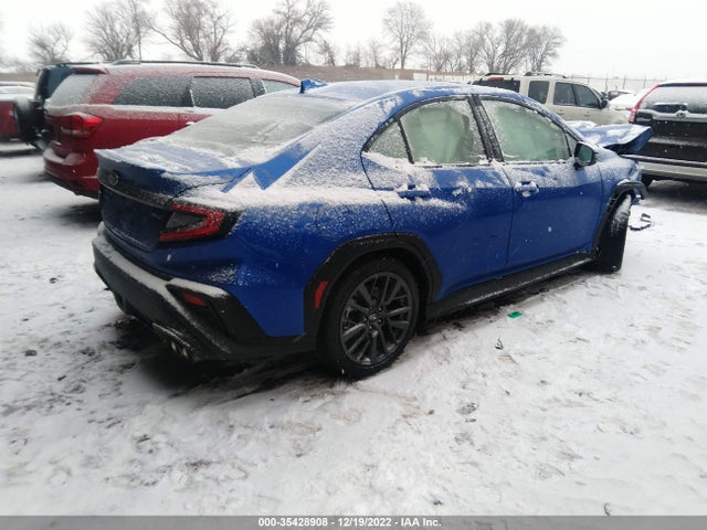 2022 SUBARU WRX GT VIN: JF1VBAU62N8010144