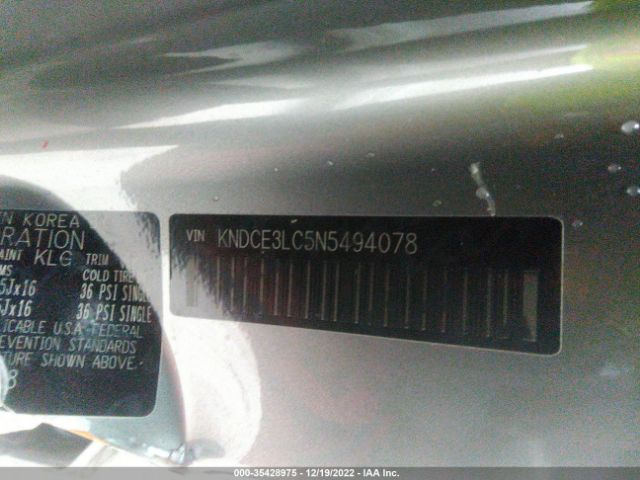 KNDCE3LC5N5494078 KIA Niro Ex Premium