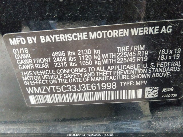 2018 Mini Countryman, VIN: WMZYT5C33J3E61998