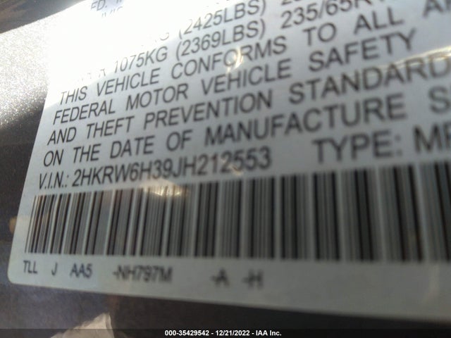 Honda CR-V LX 2018 2HKRW6H39JH212553 Image 11
