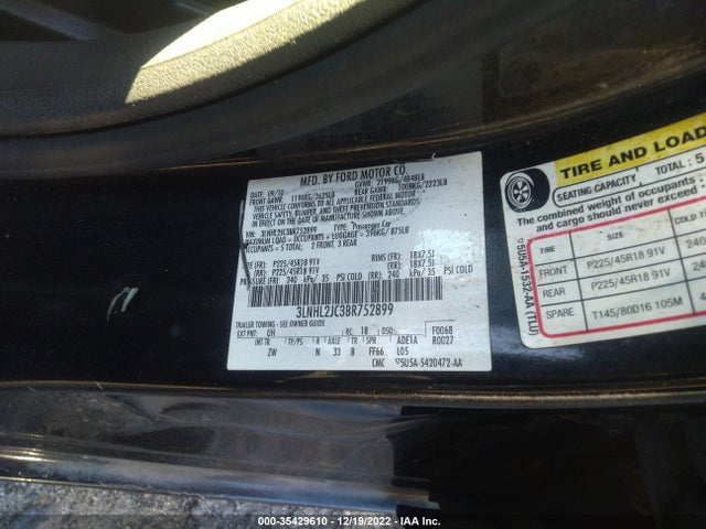 Lincoln MKZ 2011 3LNHL2JC3BR752899 Image 10