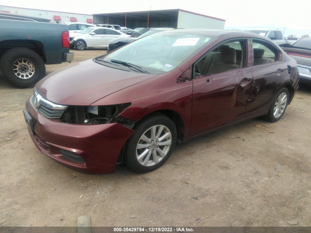 2012 HONDA CIVIC SDN EX VIN: 19XFB2F89CE049092