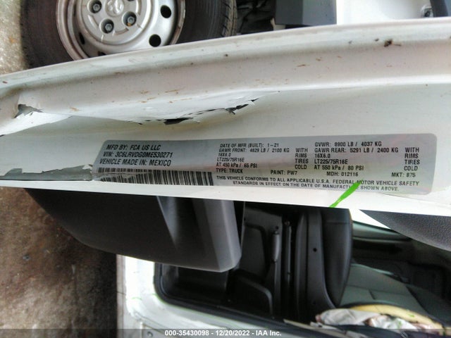2021 Ram Promaster, VIN: 3C6LRVDG0ME530271