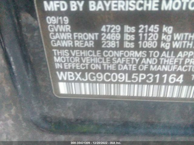 WBXJG9C09L5P31164 BMW X1 Xdrive28i