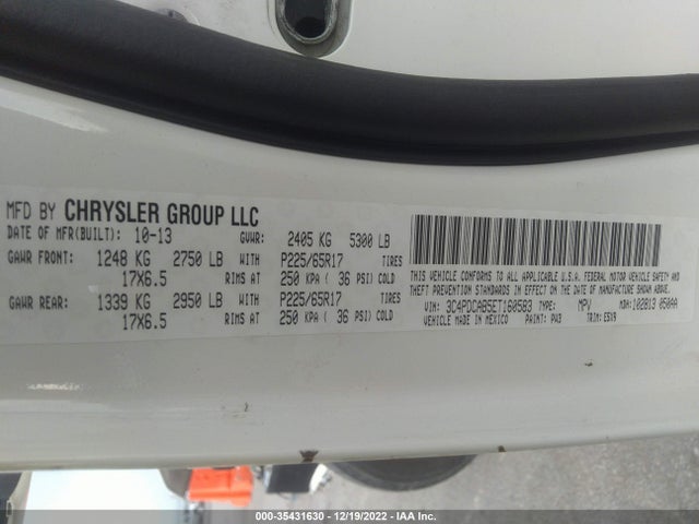 Dodge JOURNEY SE 2014 3C4PDCAB5ET160583 Image 9