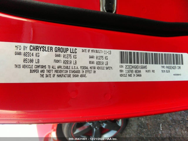 Dodge Charger Sxt Plus 2014 2C3CDXHG0EH166005 Image 10