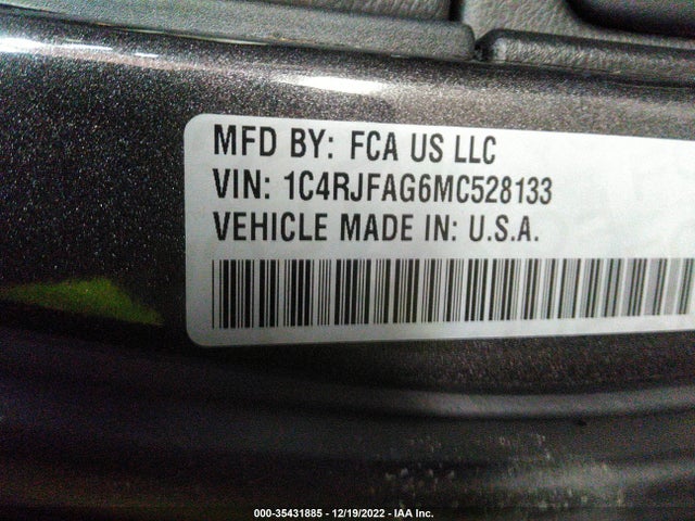 2021 Jeep Grand Cherokee, VIN: 1C4RJFAG6MC528133