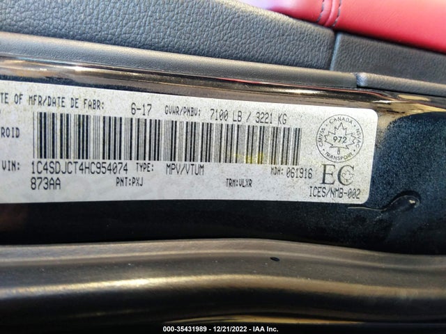 Dodge Durango 2017 1C4SDJCT4HC954074 Image 10