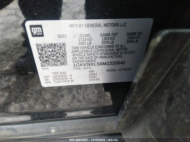 2021 GMC Acadia, VIN: 1GKKNXLS6MZ232642