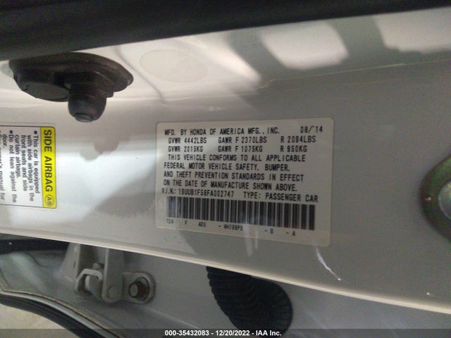 Acura TLX TECH 2015 19UUB1F56FA002747 Image 9