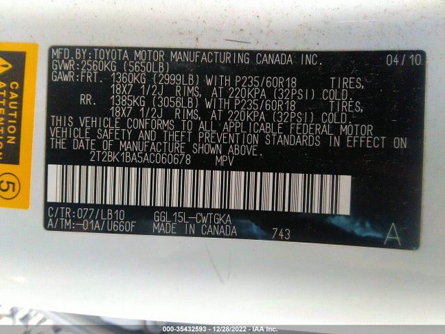 Lexus RX 350 2010 2T2BK1BA5AC060678 Image 11