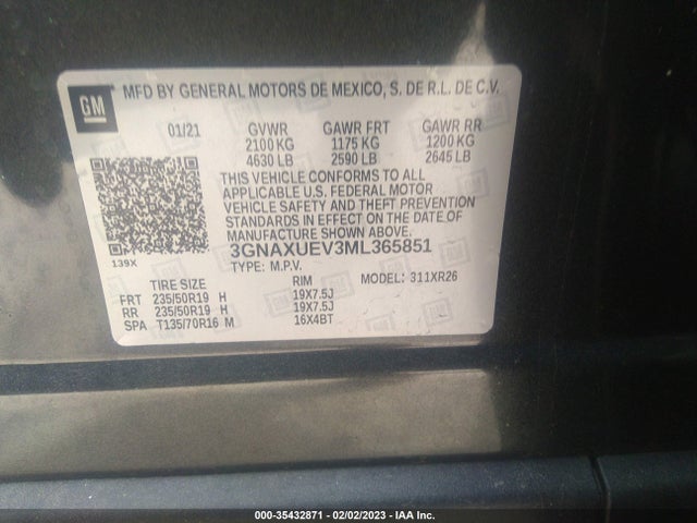 Chevrolet EQUINOX LT 2021 3GNAXUEV3ML365851 Image 10