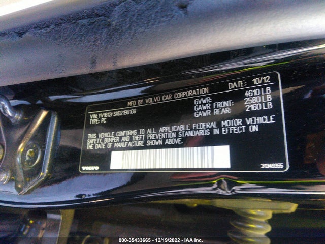 Volvo S60 T5 2013 YV1612FSXD2196108 Image 9