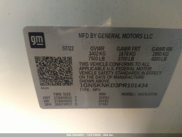 Chevrolet Tahoe Lt 2023 1GNSKNKD3PR101434 Image 9
