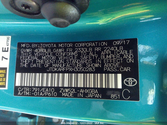 Toyota Prius Prime Plus/premium/advanced 2017 JTDKARFPXH3050283 Image 11
