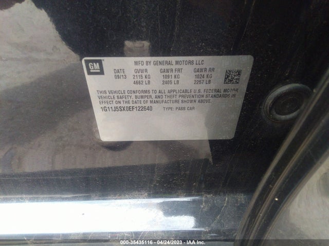 Chevrolet MALIBU LTZ 2014 1G11J5SX0EF122640 Image 9