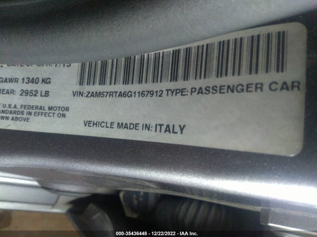 ZAM57RTA6G1167912 Maserati Ghibli S Q4