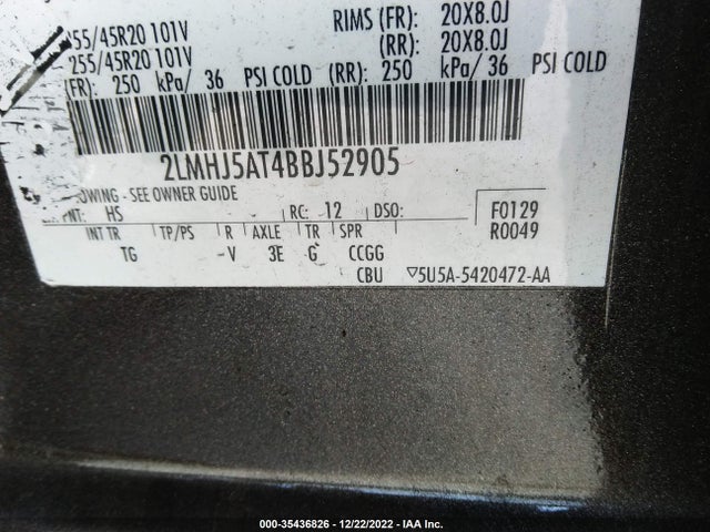 Lincoln Mkt W/ecoboost 2011 2LMHJ5AT4BBJ52905 Image 10