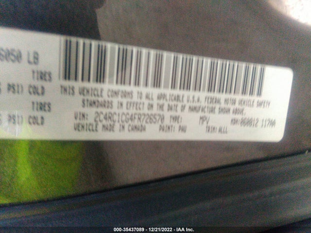 2015 Chrysler Town & Country, VIN: 2C4RC1CG4FR726570