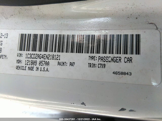 Dodge AVENGER SE 2014 1C3CDZAG4EN218121 Image 9