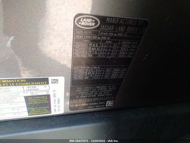 Land Rover Discovery S R-dynamic 2021 SALRT2RX9M2450047 Image 10