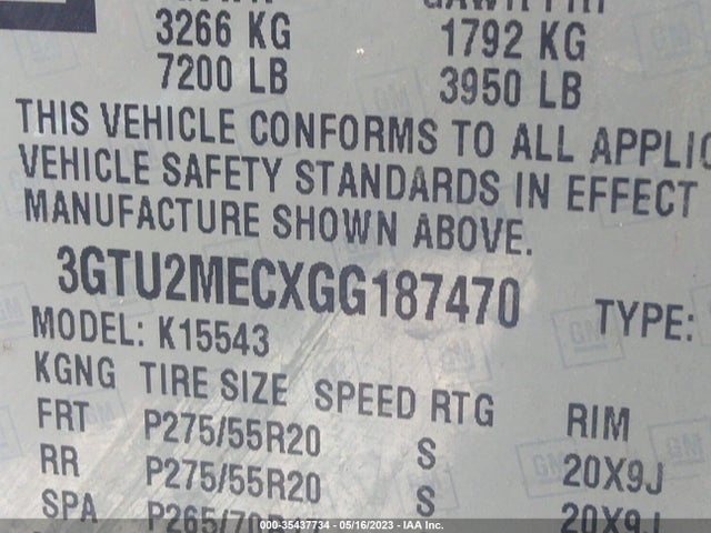 GMC Sierra 1500 Sle 2016 3GTU2MECXGG187470 Image 9