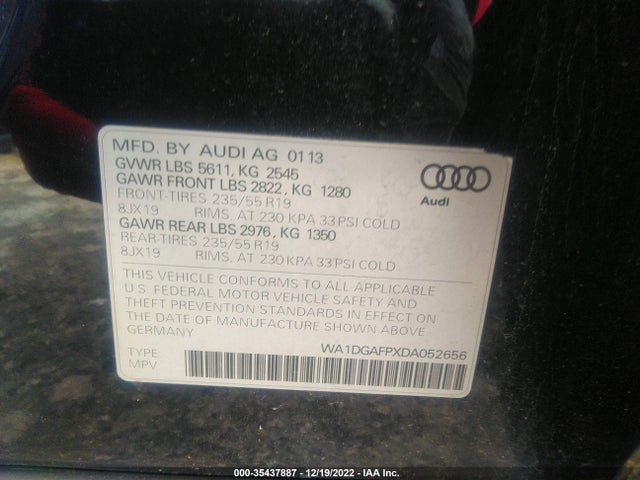 WA1DGAFPXDA052656 Audi Q5 Premium Plus