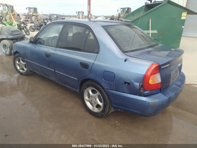 2000 HYUNDAI ACCENT GL VIN: KMHCG45G0YU070796