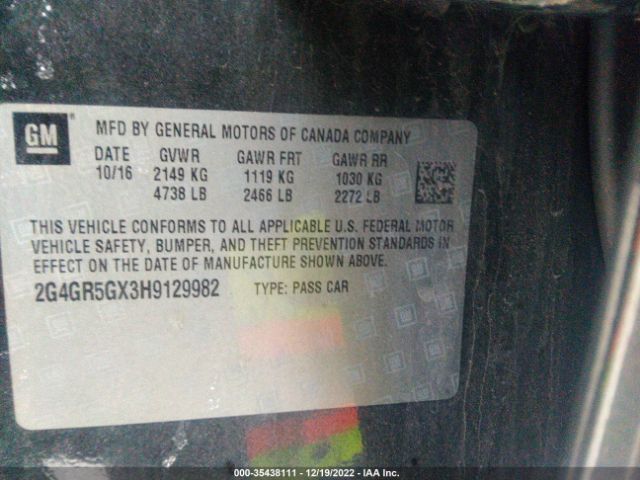 2G4GR5GX3H9129982 Buick Regal Premium Ii