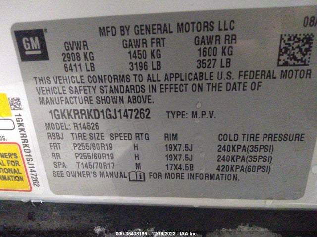 GMC ACADIA SLT 2016 1GKKRRKD1GJ147262 Image 9