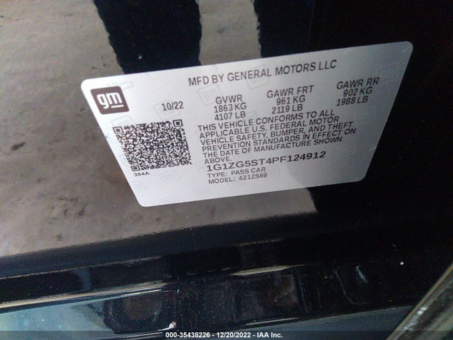 Chevrolet MALIBU RS 2023 1G1ZG5ST4PF124912 Image 9