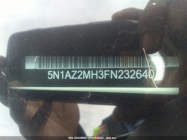2015 NISSAN MURANO PLATINUM VIN: 5N1AZ2MH3FN232640