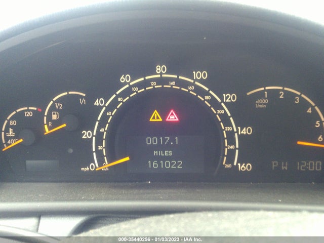2000 MERCEDES-BENZ CL-CLASS VIN: WDBPJ75J5YA001896