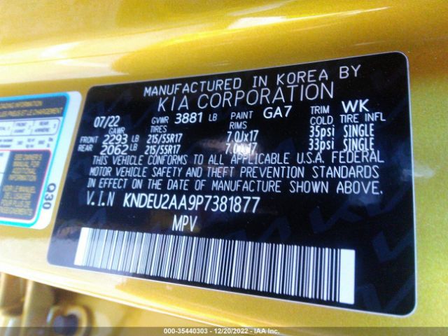 KNDEU2AA9P7381877 KIA SELTOS S