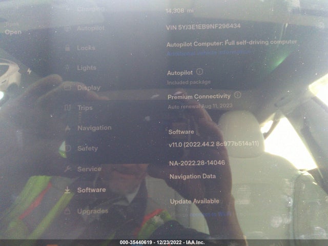 Tesla Model 3 Long Range 2022 5YJ3E1EB9NF296434 Image 7