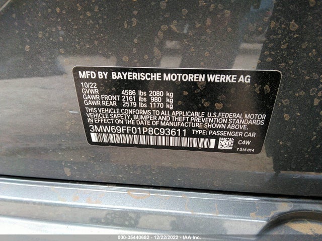 BMW 3 Series 330i 2023 аукцион фото