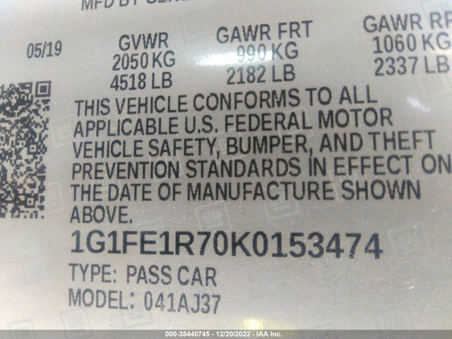 Chevrolet Camaro 1ss 2019 1G1FE1R70K0153474 Image 14