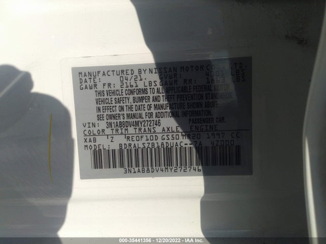 Nissan SENTRA SR 2021 3N1AB8DV4MY272746 Image 9