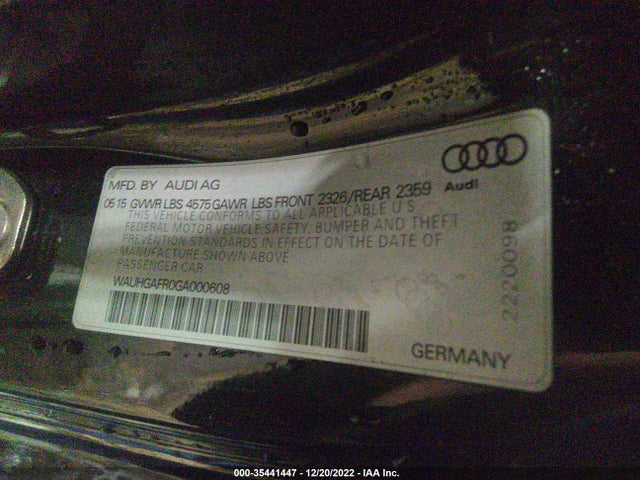 Audi A5 PREMIUM 2016 WAUHGAFR0GA000608 Image 9