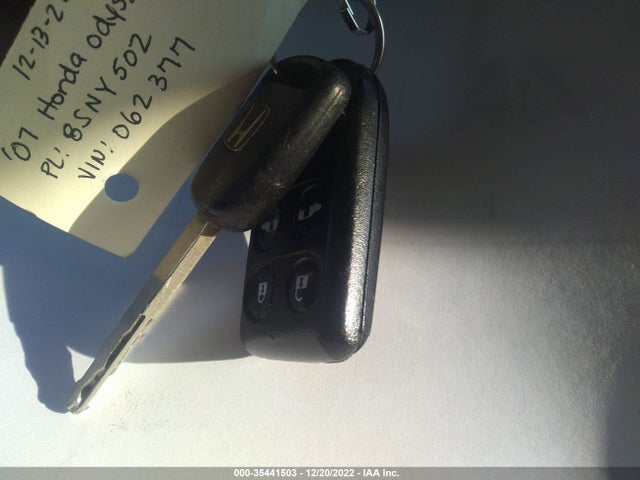 2007 HONDA ODYSSEY TOURING VIN: 5FNRL38867B062377
