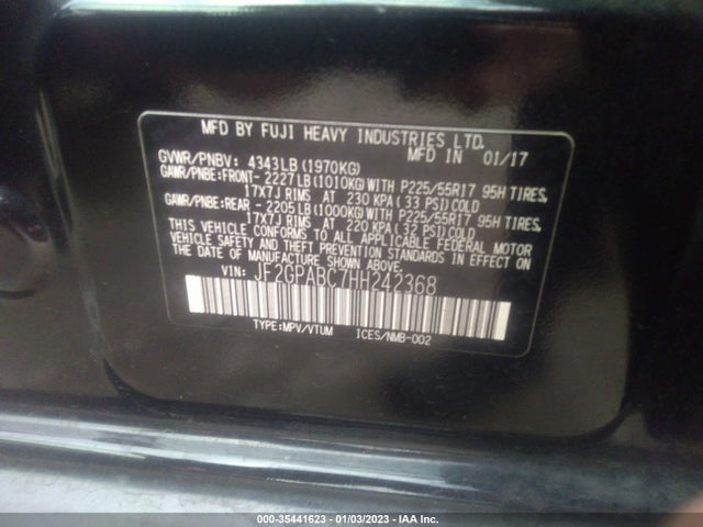 2017 Subaru Crosstrek, VIN: JF2GPABC7HH242368