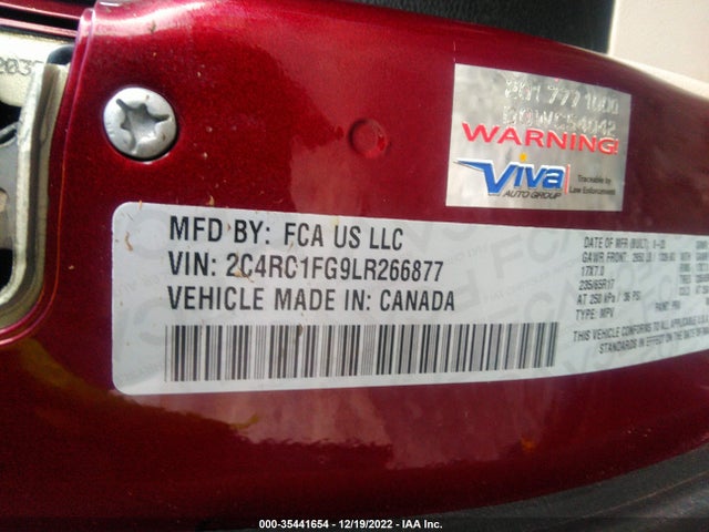 2C4RC1FG9LR266877 Chrysler Pacifica Touring
