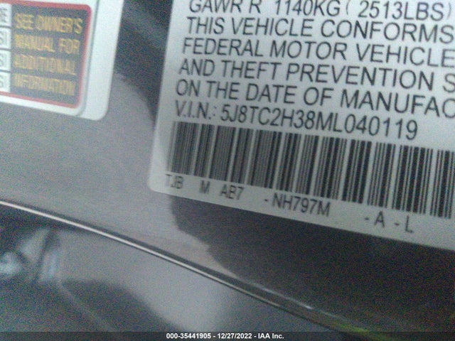 Acura RDX 2021 5J8TC2H38ML040119 Image 9