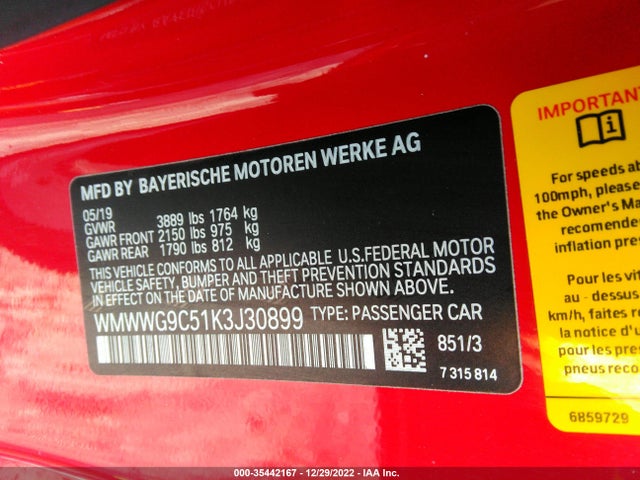 2019 Mini Roadster, VIN: WMWWG9C51K3J30899